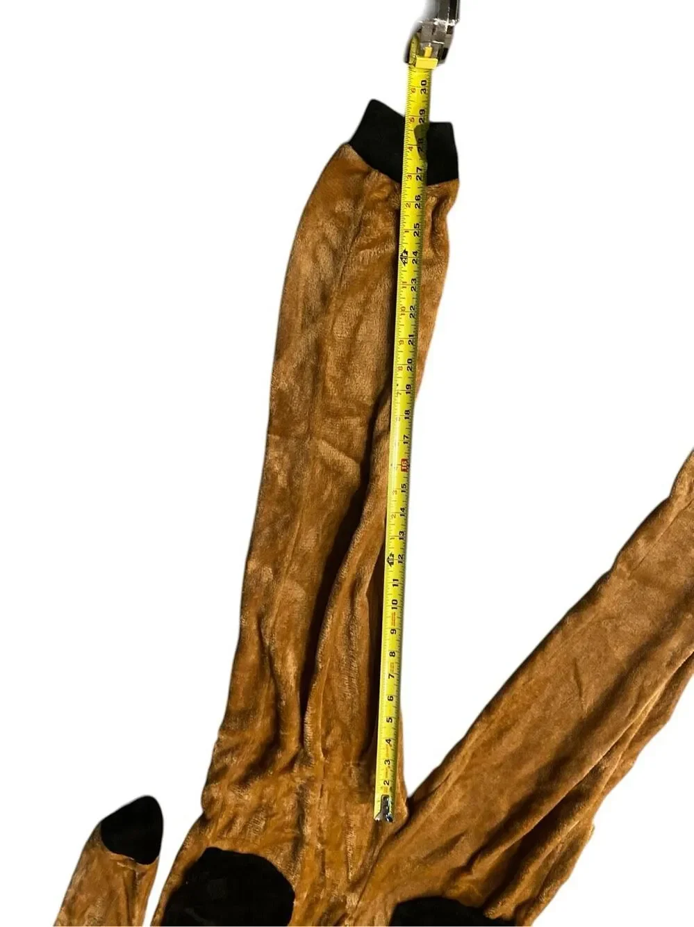 Scooby Doo Costume XS Teen One Piece Plush Hooded Jumpsuit Halloween Cosplay